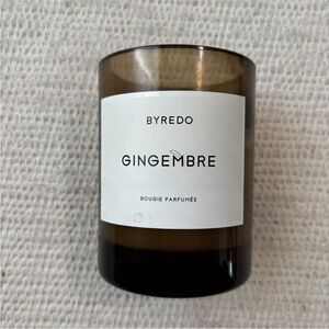BYREDO GINGEMBRE FRAGRANCED SCENTED CANDLE 240 G / 8.1 Oz